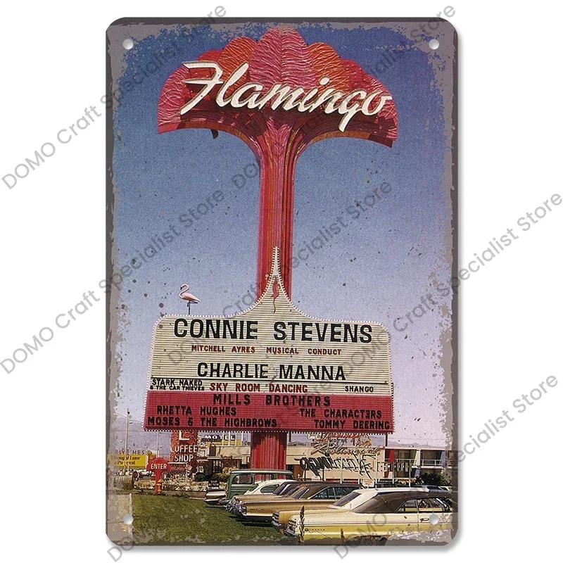 Vítejte v Las Vegas Plaque Plechové cedule Vintage Nevada Casino Kovový plakát Nástěnná dekorace pro Bar Club Man Cave
