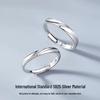 S925 Sterling Silver 'Close To Me' Couple Rings - Luxurious Silver Rings for Birthdays, Proposals, and Anniversaries