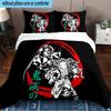 Powerful Demon Anime 3PCS Bedding set,Ideal for1pc Duvet Cover And 2pcs Pillowcases Perfect for Christmas gift,Ideal for Bedroom, Dormitory