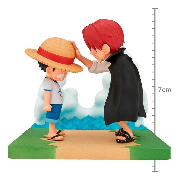One Piece World Collectable Figure Log Stories Monkey D. Luffy & Shanks Multicolor 7cm