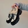 Women's Fur One Thick Bottom Heightening a Footstool Winter Lightweight Padded Warm Snow Boots Non-slip Wear Casual Sneakers
