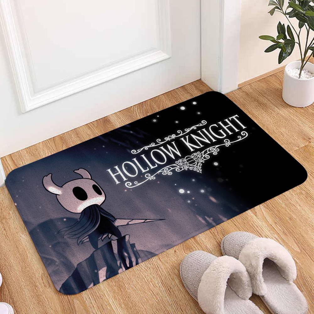 Hollow K-Knight Floor Mat Printed Flannel , Suitable For Bathrooms, Kitchens, Entrances, And Other Decorate Home