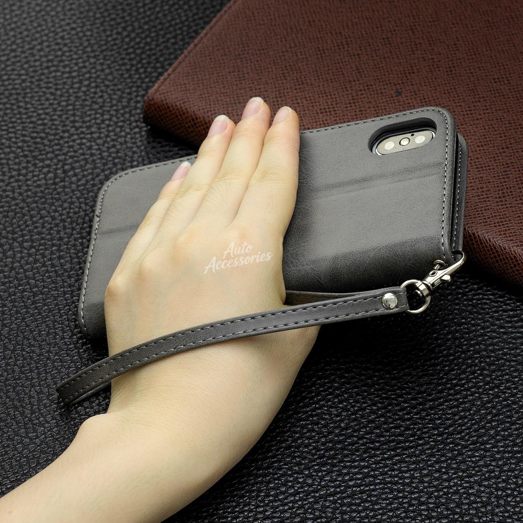 Per Porsche Portafoglio Porta Carte Custodia Telefono per iPhone 16 15 13 14 11 12 Pro Max Mini 8 XR XS 16 Plus 15Pro Cover con Supporto Flip adesivo CY5
