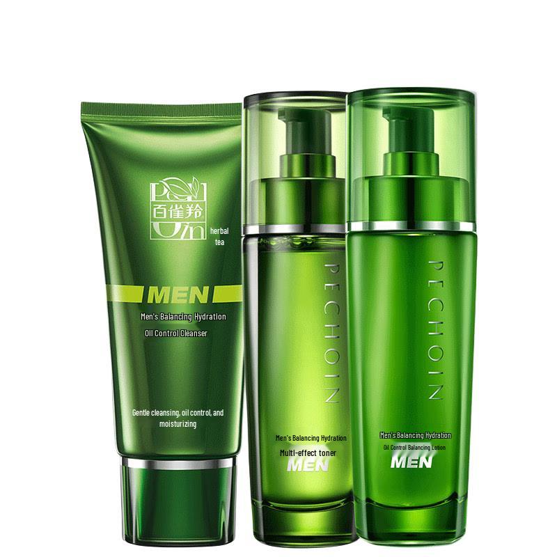 PECHOIN Men's Oil Control Cleanser & Moisturizer Set