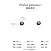 Silver needle retro oil drop circle pearl earrings light luxury niche high-end temperament stud earrings women