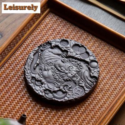 Yixing Purple Clay Tea Tray Raw Ore Iron Red Dragon Blood Sand Dry Soaking Platform Teaware Support Board Kung Fu Tea Ceremony