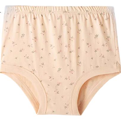 BOPRUIEY Women's Cotton High-Waist Plus Size Mid-Aged and Elderly Ladies Loose Cotton Granny Underwear Panties