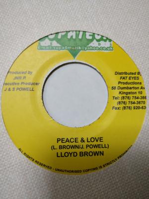 7inch Record LLOYD BROWN / NUBIENA - Peace & Love / Thanks NONE Supatech Muzik Jamaica Reggae, Ska & Dub Used
