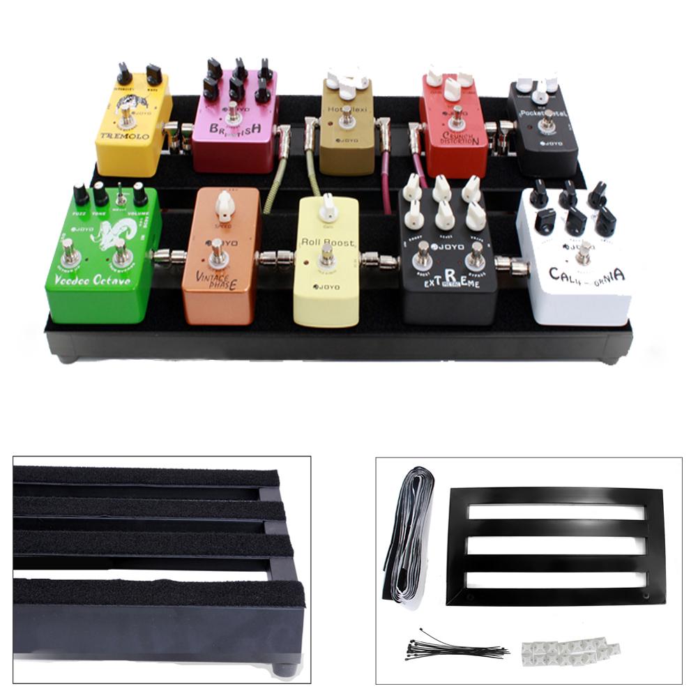 Electric Guitar Effects Bracket with Magic Tape Alloy Effects Pasting Board Professional  Musical Instrument Accessories
