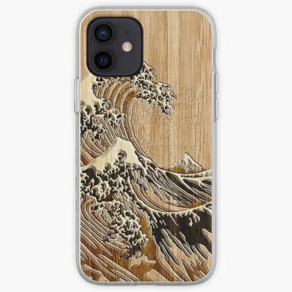 

The Great Hokusai Wave In Bamboo Inlay S Phone Case Customizable for iPhone X XS XR Max 11 12 13 14 Pro Max Mini 6 6S 7 8 Plus iPhone 13 Pro Max