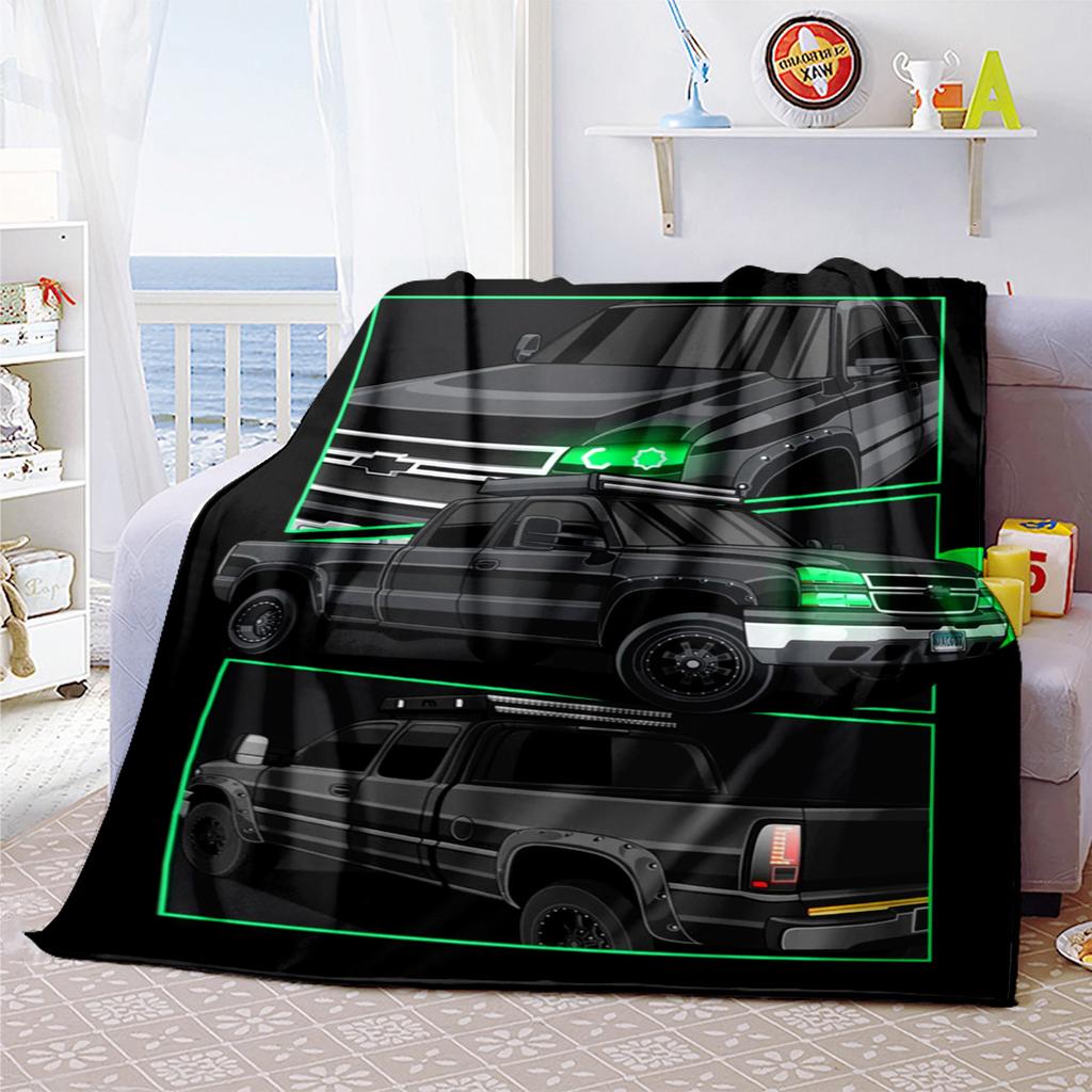 1PC Car Enthusiasts Dream Blanket Perfect All Seasons Soft Comfortable Sofa Office Travel Home Use Makes Great Gift