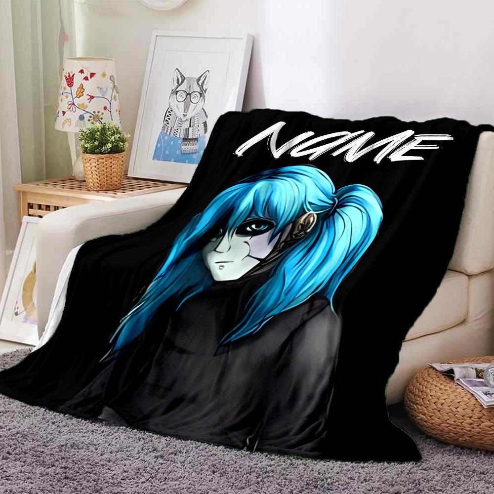 Customiz Name Personality Sally Face Blanket Soft &Warm Sofa Office Bed Travel Lunch Break Blanket, Gift Suitable All Seasons