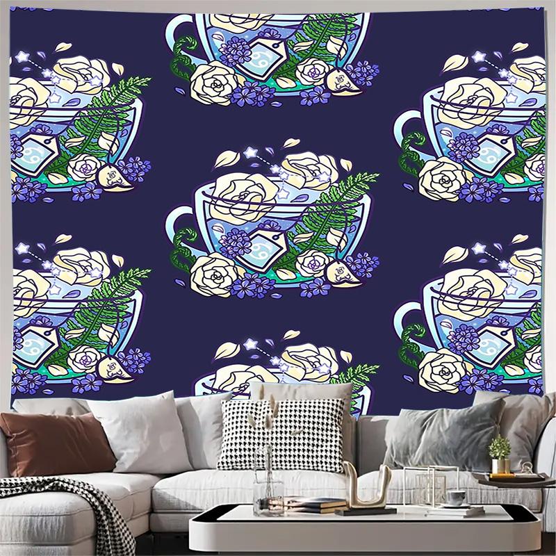 

Floral Tapestry Wall HangingBotanical Wall ArtBoho Home DecorNature AestheticLarge TapestryRoom DecorWall HangingGiftBedroomLivi 74x94cm(29x37in)