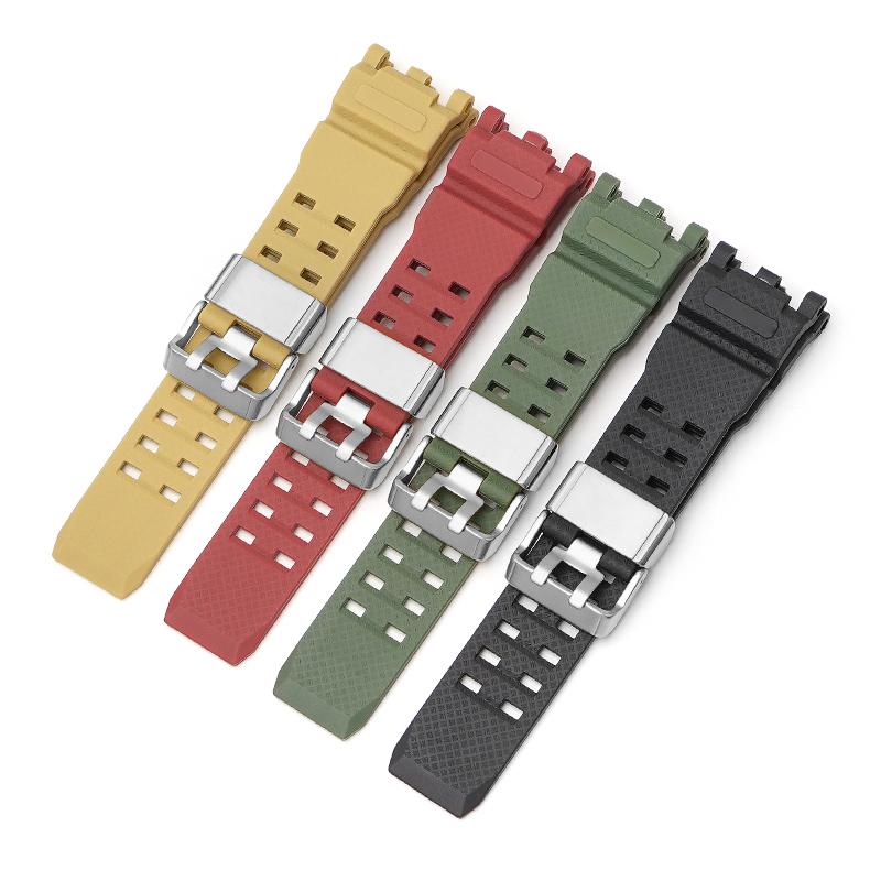 Für Casio g-shock GWG-2000 GWG2040 Ersatzband Edelstahlschließe Zubehör Band Gürtel Silikonkautschuk Uhrenarmband Armbänder