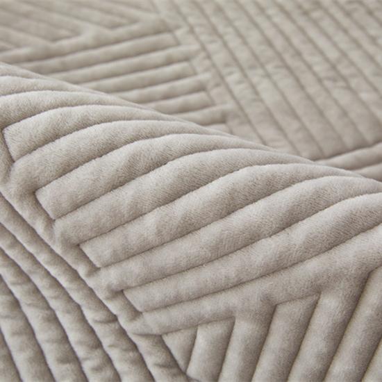About Wind Solid Color Quilted Plush Sofa Cushion Autumn and Winter Models Universal Non-slip All-inclusive Backrest Cushion
