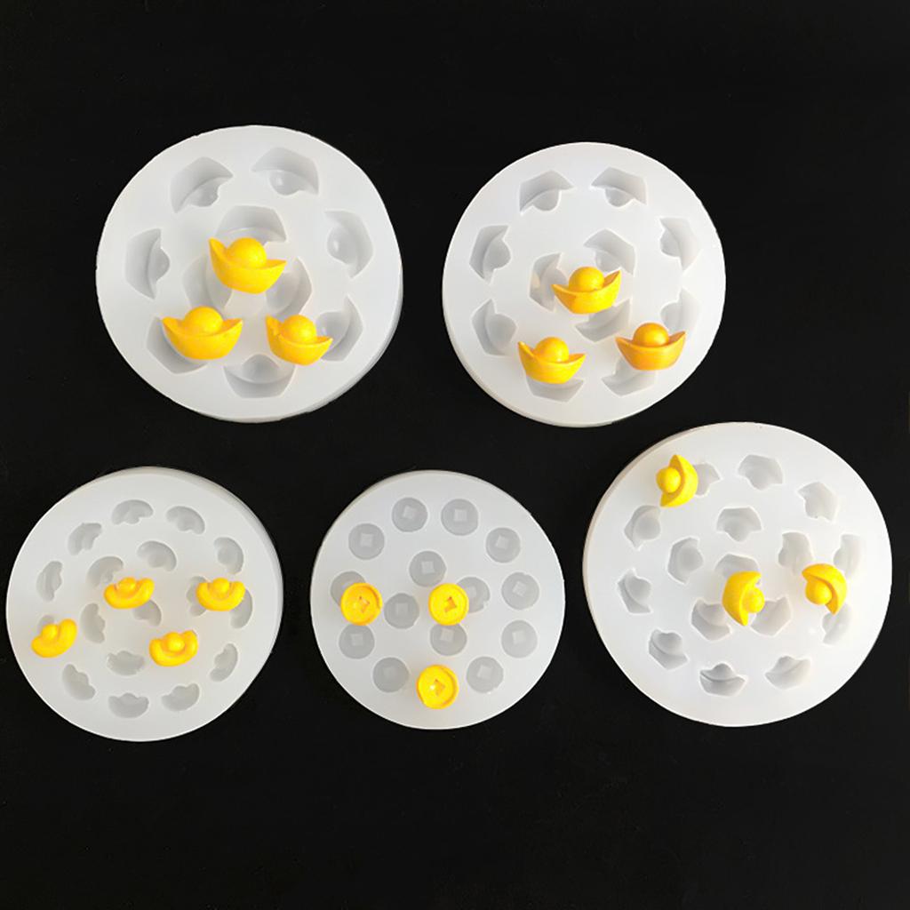 Chinese Style Ingots and Coins Candle Molds Casting Molds Baking Molds Chocolate Molds Silicone Mould Epoxy Resin Molds