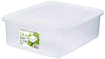 Iwasaki Kogyo Storage Container Antibacterial and Stain Resistant Jumbo Keeper LL KB Made In Japan 14.5L B-388