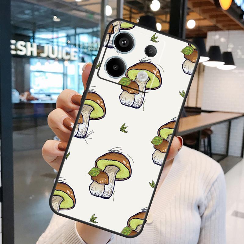 Wild Forest Mushroom Case For Xiaomi Redmi Note 11 9 10 12 13 14 15 Pro Plus Redmi 15 15C 10C 12C 13C 14C Cover