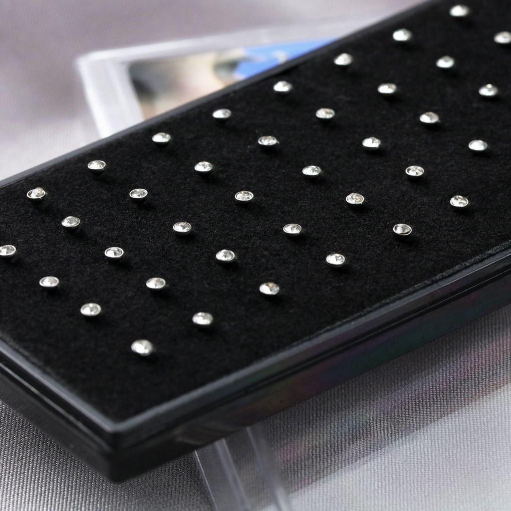 60 piezas 1.8mm Acero Inoxidable Pedrería Piercings de Nariz y Joyería para Cartílago de la Oreja