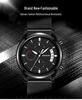 Sanda Men's Fashion Quartz Watch with Date, Three Hands, and Nail Scale