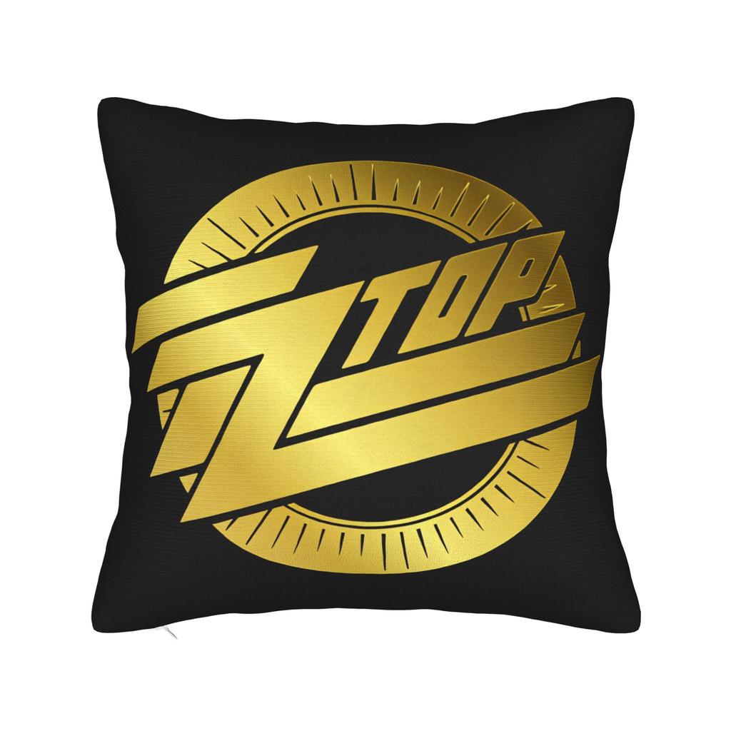 Band Zz Top Kissenbezug Quadratischer Kissenbezug Neuartiger Kissenbezug für Couch Sofa Schlafzimmer