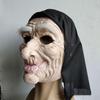 White Eyebrow Turban Old Man Latex Mask, Party Live Broadcast Mask