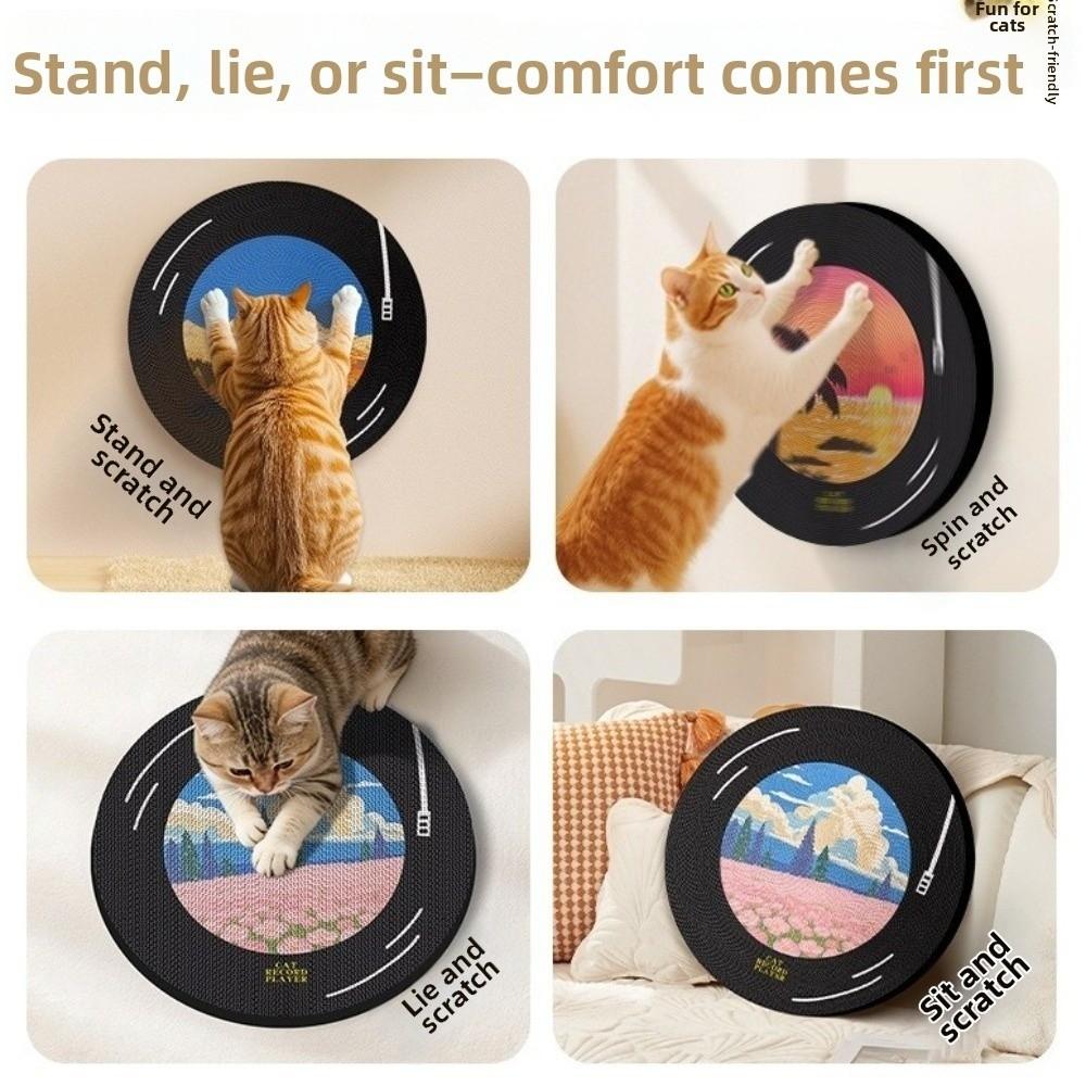 360-Degree Rotation Self-adhesive Cat Scratching Pad Scratch Resistant Cat Scratch Mat  Indoor