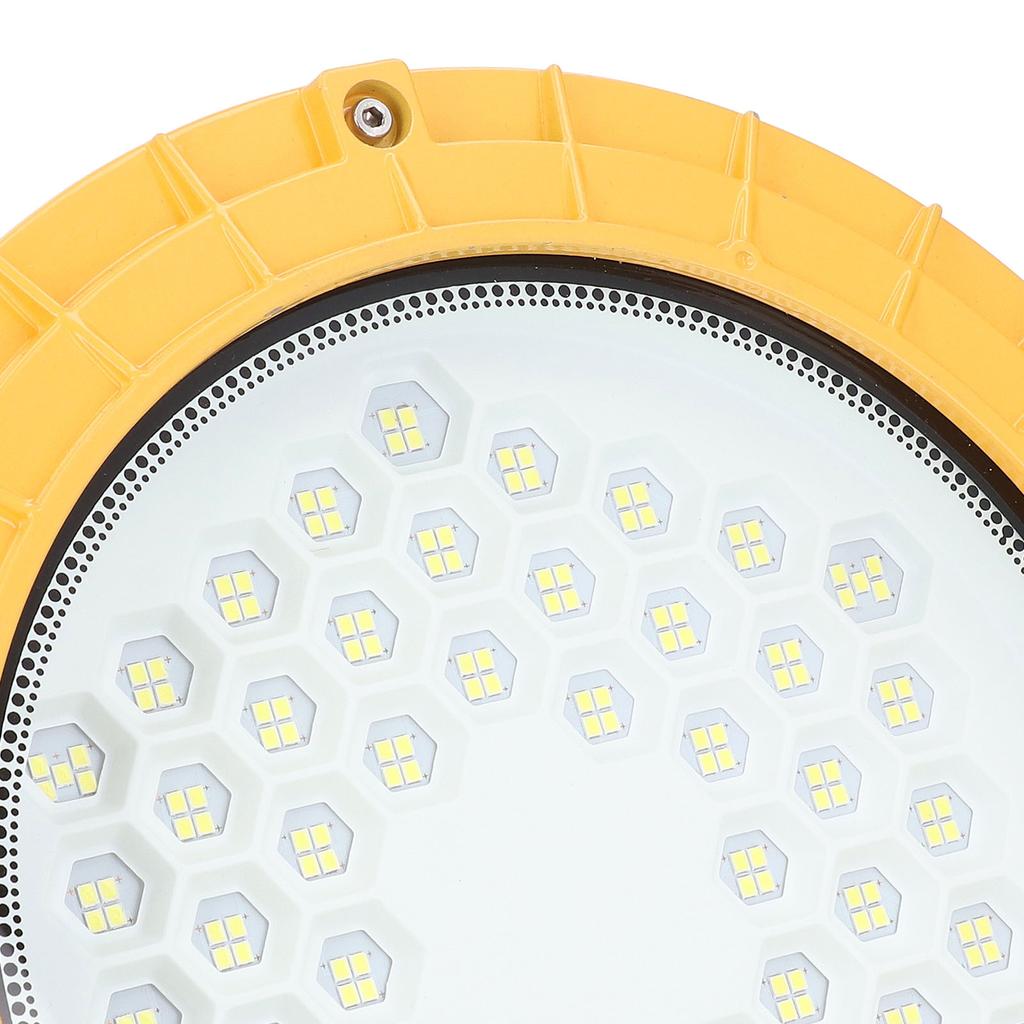 100W 12000LM LED Light Round Tempered Glass Cover Explosion Proof Work Lamp for Factory Tunnel Wareh