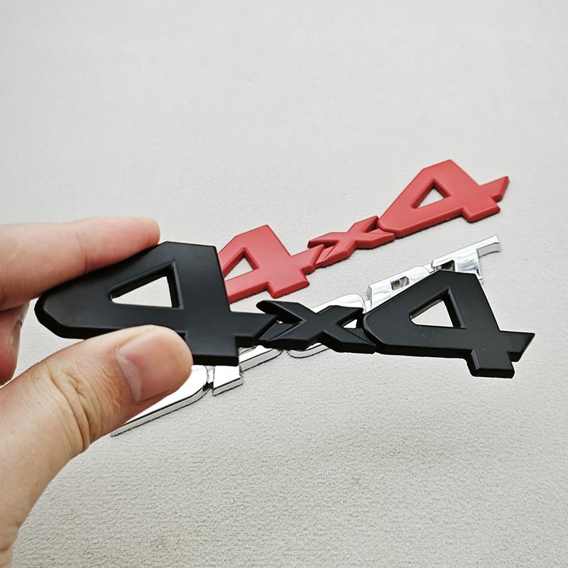 3D Metal Car Rear Bumper Trunk Logo 4X4 Sport Emblem Sticker For wer1 Toyota Land Cruiser 4Runner Tacoma Tundra Hilux Fortuner 1wer