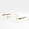 High-Definition Anti-Blue Light Frameless Reading Glasses for Men and Women: Trendy, Fashionable, and Eye-Protective