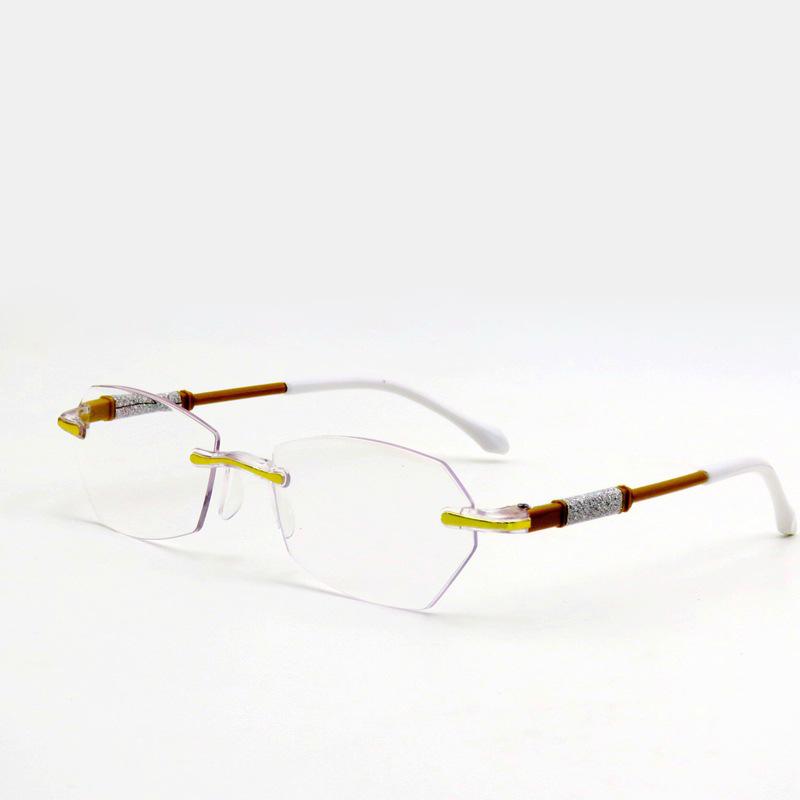 High-Definition Anti-Blue Light Frameless Reading Glasses for Men and Women: Trendy, Fashionable, and Eye-Protective