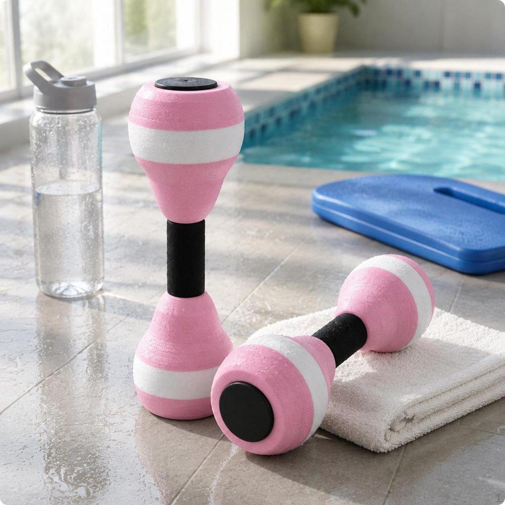 EVA Water Dumbbell Adjustable Aquatic Portable Dumbbells for Women, Kids, Home Gym