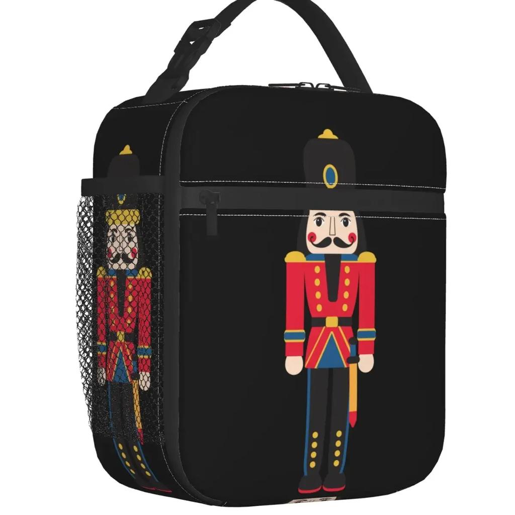 Nutcracker Ballet Dancer Thermal Insulated Lunch Bag Women Resuable Lunch Tote for Outdoor Camping Travel Multifunction Food Box