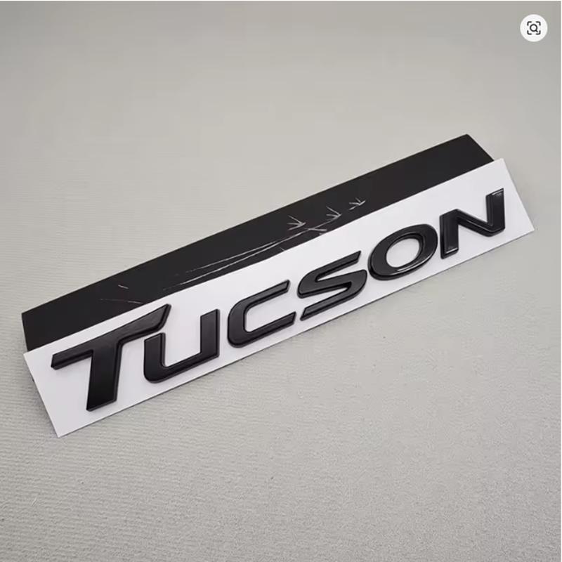 Rlapg3 ABS SONATA TUCSON Styling Car Logo Letter Decal Tail Rear Trunk Emblem Badge Sticker For Hyundai Auto Decoration Accessories