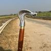 Bastone da passeggio con manico in argento a testa di cobra 93,98 cm Bastone in legno di palissandro, Regalo di Natale Matrimonio Viaggio Padre, Madre, Nonno, Nonna