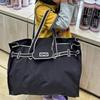 New niche design embroidered large capacity tote bag women's high-end commuter shoulder bag versatile handbag