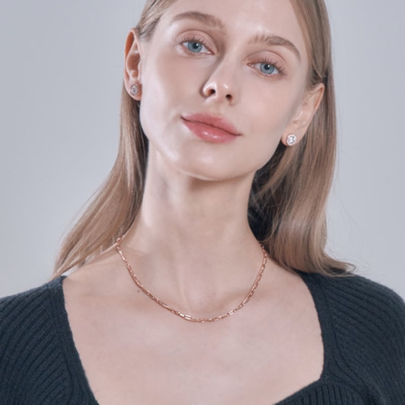 ELLE Jewelry Clip Chain Layered Necklace ELBRNN188