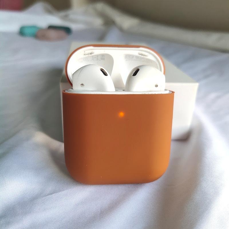 1 STÜCK Geeignet für AirPods 1/2 Split Body Schutzhülle Apple Dünne Drahtlose Bluetooth Kopfhörer Flüssigsilikon Schutzhülle