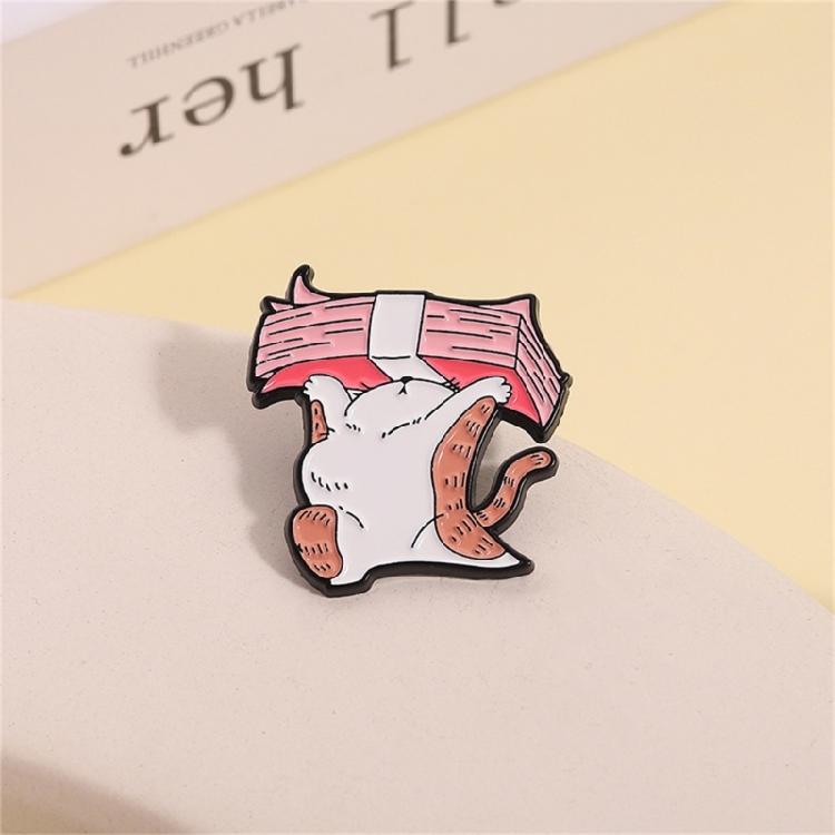 Quirky Kitten Pin Lightweight Fashion Decoration Practical Metal Accessory For Pet Enthusiasts And Colleagues