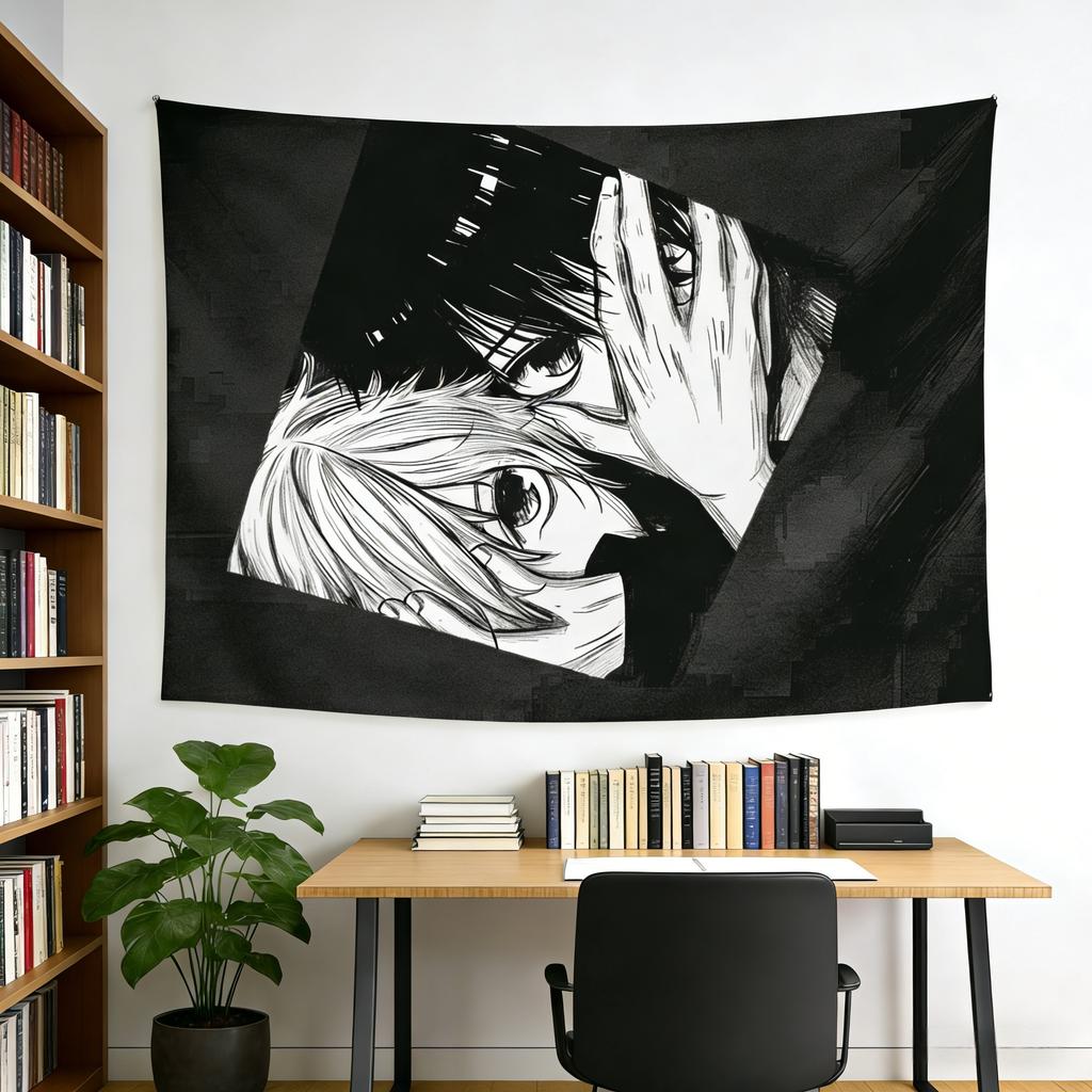 Minimalist Dark Tone Tapestry Ins Inspired Decor for Modern Teen Boy Room Aesthetic Wall Art Present