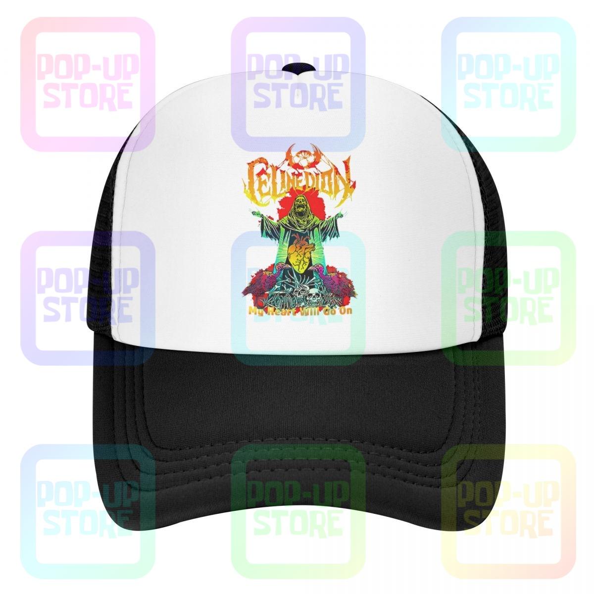 

Селин Дион Death Metal My Heart Will Go On 01 Бейсбольная кепка Шляпы-дальнобойщики Дышащие солнцезащитные кремы Классические удобные летние