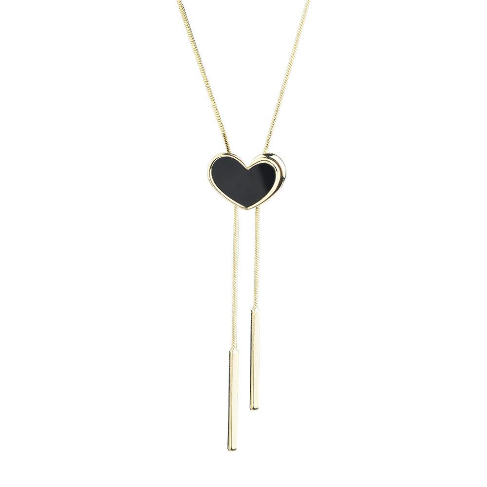 High-end Heart Pendant Necklace With Unique Snake Chain And Timeless Style