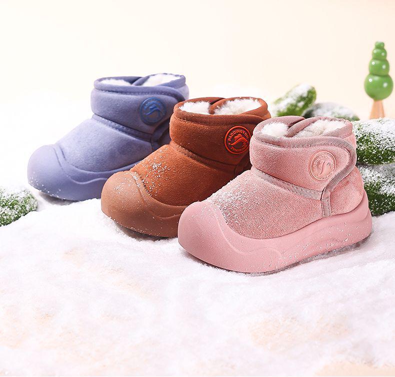 Paddington Bear Kids' Snow Boots - Winter Velvet, Thick Cotton for Infants & Toddlers