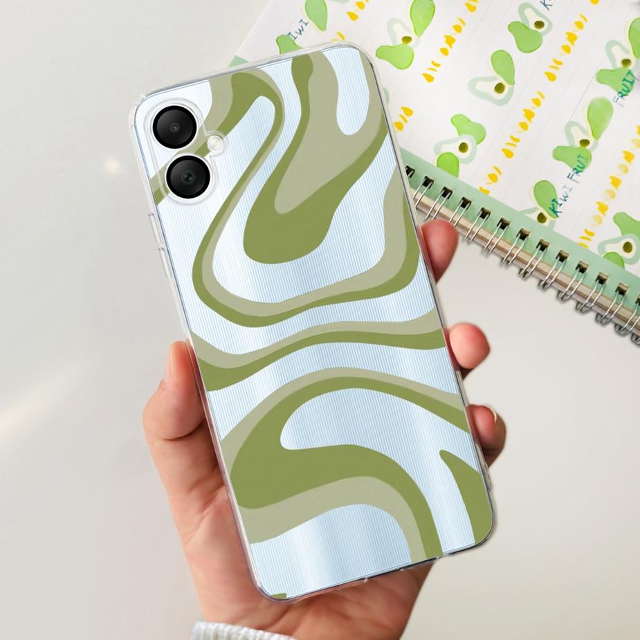For Samsung Galaxy A06 Case SM-A065F New Luxury Painted Cover 6.7'' Soft Silicone Phone Case For Samsung A06 A 06 GalaxyA06 Bags