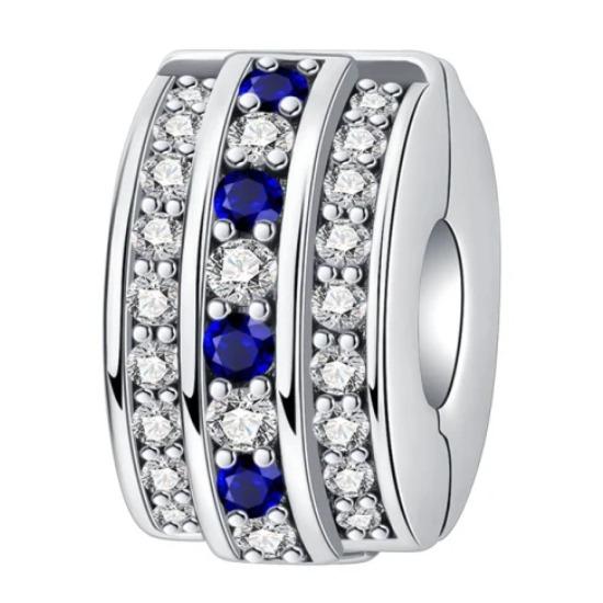 Copper Full Diamond Charms Colorful Heart Blooming Rose Round Beads Pendant Fit Original Bracelets Necklace Jewelry