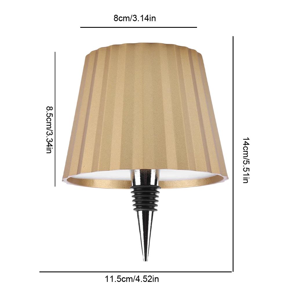 Wireless Bottle Table Lamp 3-color and Stepless Dimming Night Lamp 2000mAh Desk Lamps Bar Atmosphere Night Lights