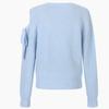 Egoist Shoulder Slit Ribbon Detail Knit Pullover  Es1kl163 