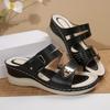 Women'S Open Toe Sandals, Non-Slip Rubber Sole, Synthetic Upper & Insole, Comfortable Strappy Sandals for Beach and Outdoor Wear