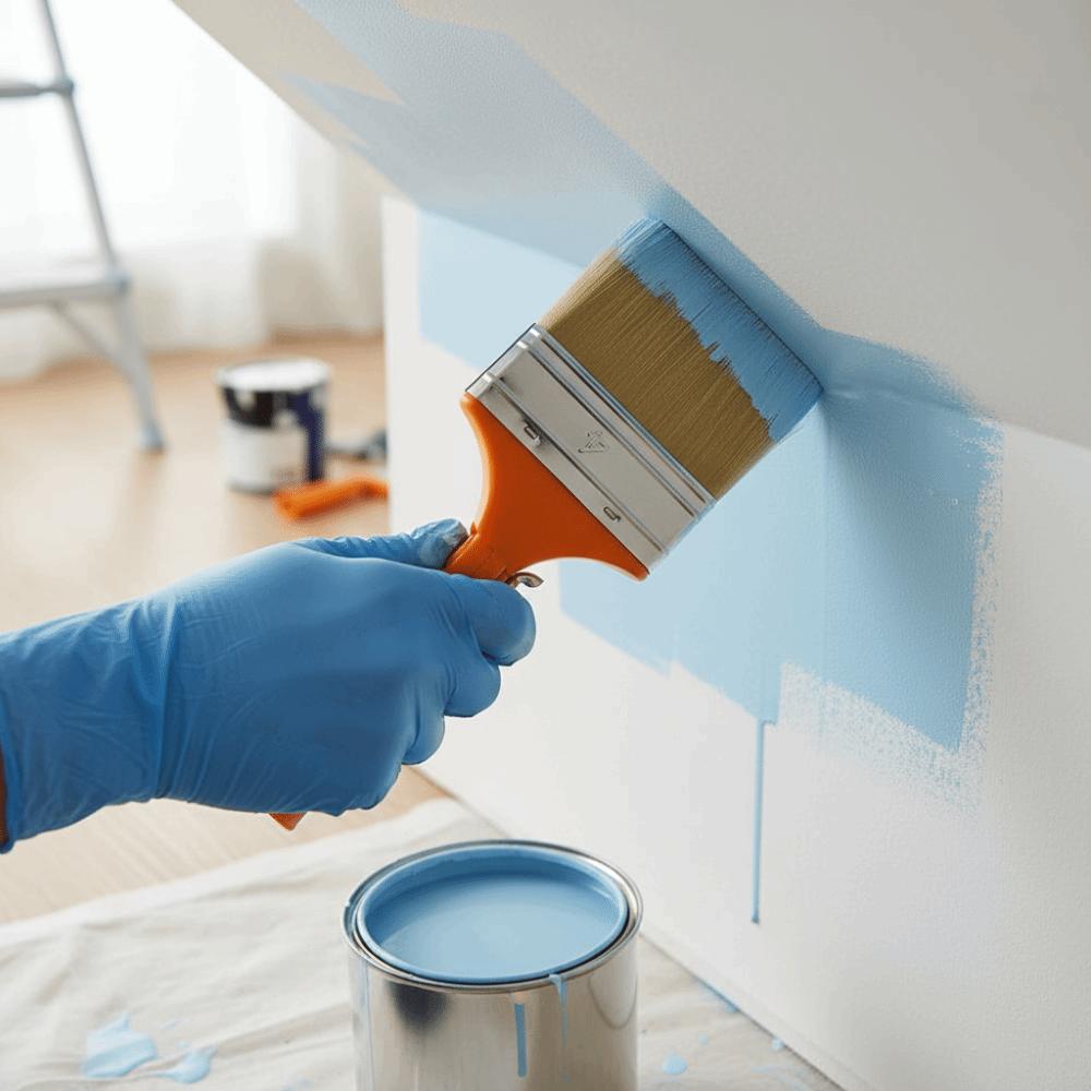 Replaceable Brush Head 360° Bend Pipe Adjustable Brush Head Thickened Paintbrush  Wall Painting