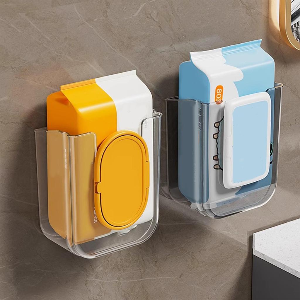 Wandgemonteerde Tissuesdispenser Luxe Gezichtstissue Opbergdoos Zonder Boren Badkamer Wandmontage Opbergdoos Toiletrolhouder